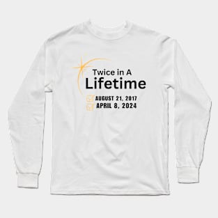 Solar Eclipse Skeleton April 8th 2024 Long Sleeve T-Shirt